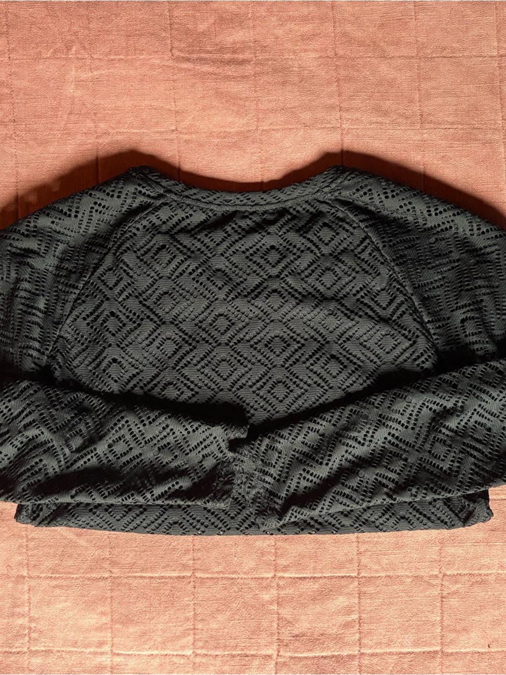 Coolibar UPF Long Sleeve Shirt- Size Small- Black Diamond Lace Shirt - Picture 6 of 11
